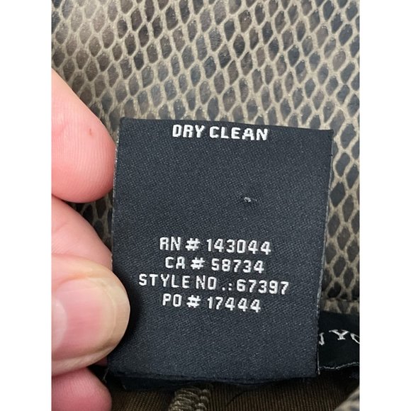 Bagatelle NYC Snake Print Faux Suede Leggings Olive Python XS $98 NWOT - Picture 11 of 12